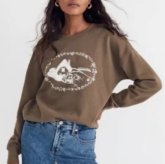 Madewell Tops - Madewell Resourced Cotton French Terry COTSWOLDS HILLS sweatshirt Jumper XXL